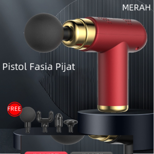 Massage Gun Alat pijat getar elektrik seluruh badan 4 in 1 / Massage Gun