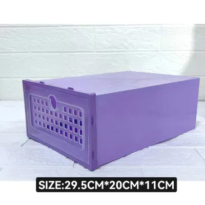 Candy Color Shoe Box Foldable Drawer Case Storage Organizer-Z077