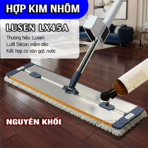 Cây lau nhà tự vắt bàn lau xoay 360 độ có tích hợp gạt nước cây lau trợ lực Lusen LX45A