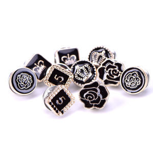 [haoh] 10 cái bộ mini Ngọc Trai Hoa Pha Lê Trâm nút phù hợp với áo sơ mi ve áo cổ áo pins