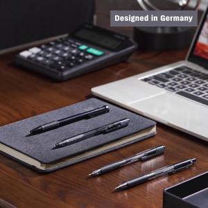 Deli Ballpen Cetek halus - Warna Hitam [0.7 mm] Tinta viskositas rendah untuk penulisan ekstra halus EQ02320