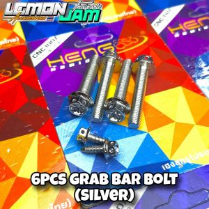 HENG / SC SIAM GRAB BAR BOLT ( BEAT FI ) CNC GEAR / CONCAVE / GOLD / SILVER FLOWER