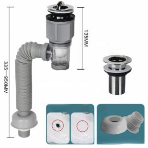 1Set Selang Pembuangan Bak Cuci Piring / Pembuangan Wastafel / Selang Wastafel Cuci Tangan