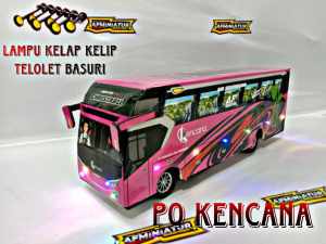Mainan Bus Telolet Basuri Full Lampu bunyi Telolet