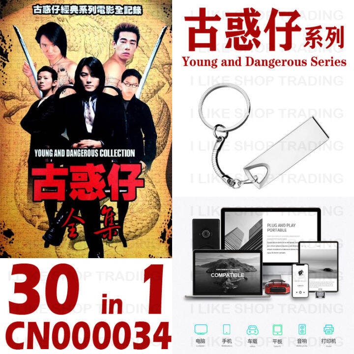 古惑仔黑社会系列Young and Dangerous Election series 珍藏版Collection中国香港China Hong  Kong 电影Film Drama中国电影香港电影30 IN 1 MP4 USB Pendrive Movie in