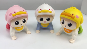 Tương tác bé bò đồ chơi với âm nhạc và mẹ cha giọng nói thúc đẩy động cơ kỹ năng an toàn ABS trẻ em phát triển đồ chơi