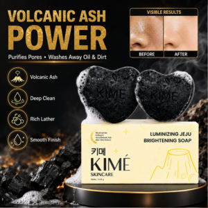 Volcanic Ash Charcoal Soap Charcoal Cleansing Bar Deep Pore Face Wash Oil Control Facial Cleanser Smooth Skin Care Daily Cleansing Beauty Soap Women Men Skin Care