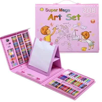 Home2U🏡 208/150pcs Art Color Pensil Full Set Kids Coloring Set Drawing Set for Children Set Mewarna Set Melukis Kanak Kanak