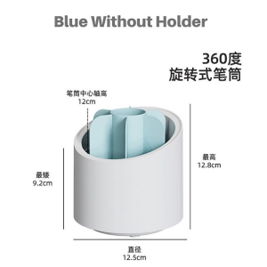 360 Rotary Makeup Brush Storage Box With Cover Dust Proof Large Capacity Eyebrow Shadow Lipstick Makeup Brush Holder