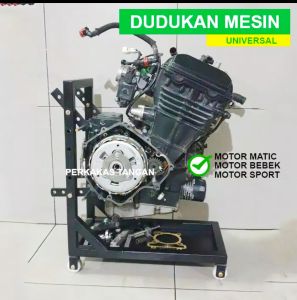 Dudukan Mesin Motor model bak Engine Stand Motor MATIC BEBEK SPORT Diskon pegangan mesin universal