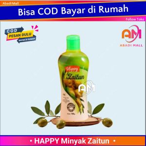 Abadi Mall Happy Minyak Zaitun 100ml Melembabkan Dan Halus