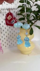 [ Buy one get five  Glow-in-the-dark cat Handmade Beaded ] Keychain Backpack Ornaments