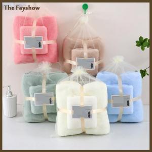 [The Fayshow] Coral Velvet Beach Towel Soft Long Face Towel A Sweat Wicking Gym Towel