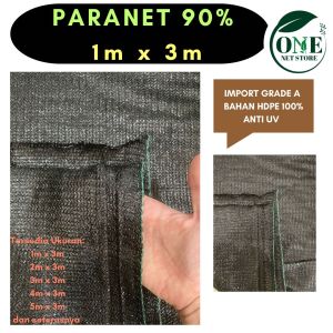 JARING PARANET 90% | GRADE A | SHADING NET | ANTI UV | 1M X 3M (ECER)