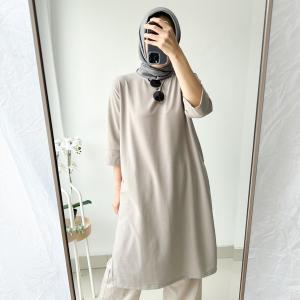 Emikoawa Tunik Dress Kaos Basic bumil Emikoawa Atasan Wanita