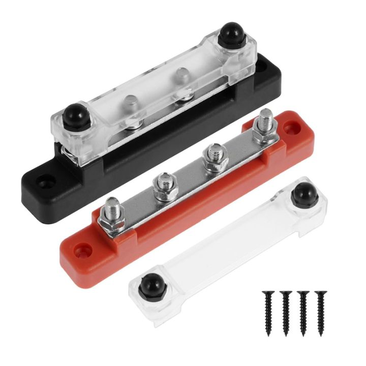 2 Piece Power Distribution Block, Bus Bar Junction Block Battery Busbar ...