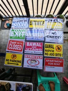 NO PARKING signage(A4 size) Paper PVC sintra Laminated