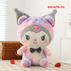 【Local Delivery】Cute plushie Gift Dazzling Color Tie Dye Series Melody Kuromi Cute Figure Birthday Gift Plush Play