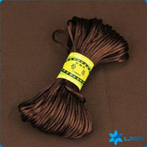 LoviRa 2.5mm Width Polyester Braided Long Rope DIY Chinese Knot Weaving 20m/bundle