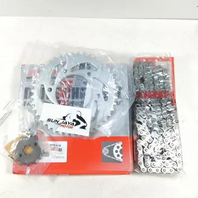 gear set vixion new / vixion old / yamaha r15 gear paket set komplit + rantai vixion ( 1PA / 3C1 )