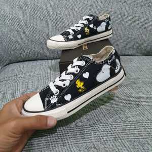 Sepatu Anak Sneakers Kanvas Motif Kartun SNOPY SIMPLY STYLE LOW TOP