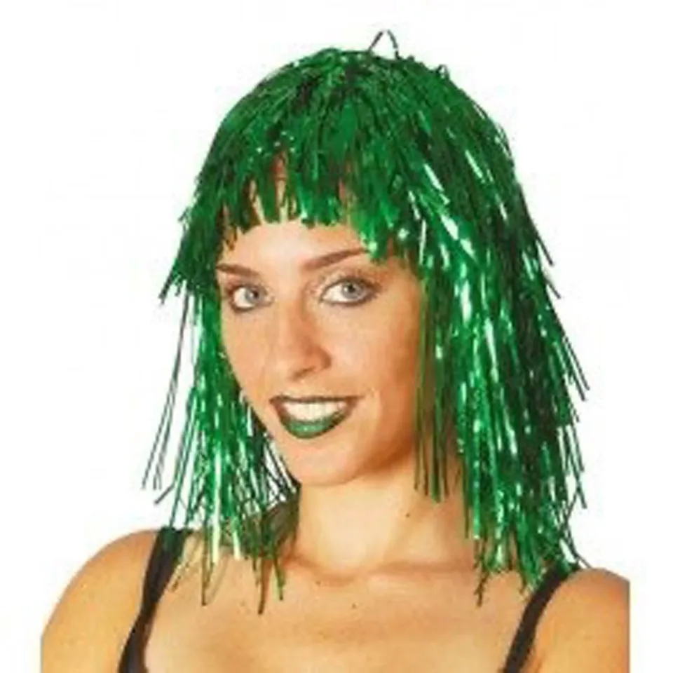 Green glitter outlet wig