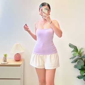 JD | ODA Tank Full length Double Lining Front Sleeveless Plain Top for Women | Small to Semi Medium [ZC]