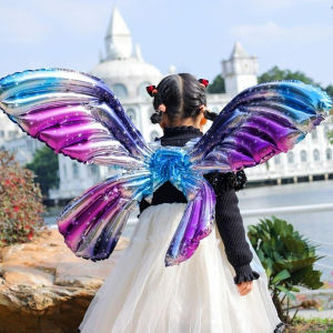 Cánh Bướm Bóng Bay Lá Trang Điểm Cổ Tích Cánh Bay Thẩm Mỹ Bơm Hơi Cosplay Cánh Công Chúa