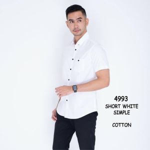 Kemeja Polos Casual Pria Lengan Pendek Bahan Oxsfort Best Quality // Kemeja Distro Harga Murah // Kemeja Polos Lengan Pendek Termurah
