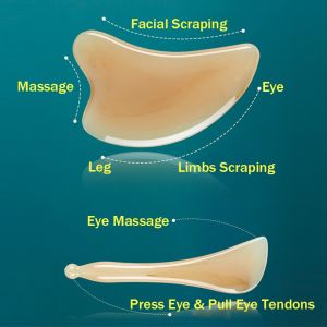 Facial Massage Tool Meridian Energizer Promote Blood Circulation Relieve Muscle Tension Scraping Board