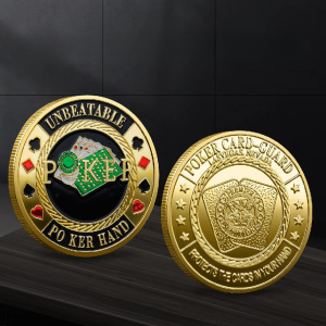 Đồng xu phỉnh POKER may mắn Xu dằn bài Poker guard Card guard Chip guards Đồng xu bảo vệ bài