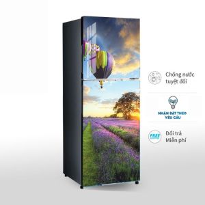 (Tặng Tấm Phủ Tủ Lạnh) Miếng Dán Tủ Lạnh Chống Thấm Nước - Phù Hợp Mọi Loại Tủ - Khinh Khí Cầu