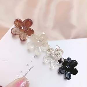 Korean Style Temperament Sweet Cute Flower Mini Hair Claw Fringe Clip Side Clip