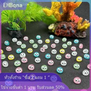 [COD] EHBqna KITCHEN ตุ๊กตาเป็ดสไปรท์ลูกบอลสีดำเรืองแสง10ชิ้นของประดับตกแต่งบ้านนางฟ้าจิ๋วอุปกรณ์ตกแต่งสวน