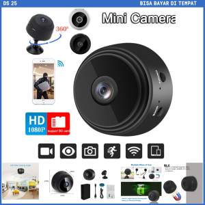 COD Wirelless A9 Mini Camera Wifi Hd 1080P Micro Kamera v380 Kecil Smart/Mini WiFi IP Camera CCTV Wide Angle Nightvision 1080P/Camera Keamanan Jarak jauh lewat hp/ Kamera intip kamera pengintai bisa di cas charger portaibel bisa dipasang dimana saja- A9NV