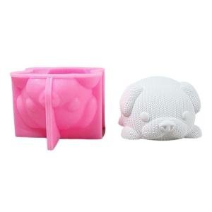 Knitted Dog Animal Silicone Molds for Making Soap Chocolate Candy Gypsum Silicone Molds for Home Decoration