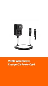 for Wahl Shaver Shaper Charger 2V Power Cord for Wahl Trimmer 8061 8163 8786-1001 7367 7357 7029 7060 7035 7339 7356 4000 5-Star Series Replacement Whal Clipper Power Cord