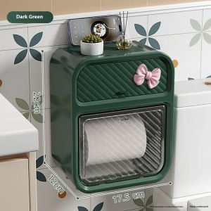 Giá treo giấy nhà vệ sinh thanh lịch với lưu trữ hai lớp cho ngôi nhà hiện đại