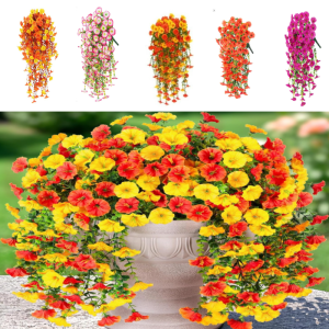 Artificial Morning Glory Artificial Flower Wall Hanging  Outdoor Home Decoration  Decoration