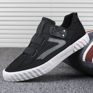 INLIKE COD Kuliah Sepatu Sekolah Kantor Nyaman Terlaris Lentur Murah Sepatu Pantofel Kanvas Kets Sneaker Pria Kerja Formal Karet 186