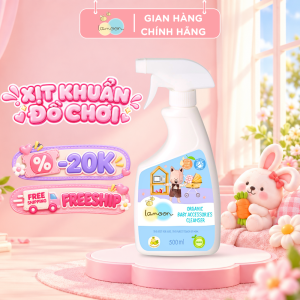 Xịt Khuẩn Đồ Chơi Organic Cho Bé Lamoon - Bình 500ml
