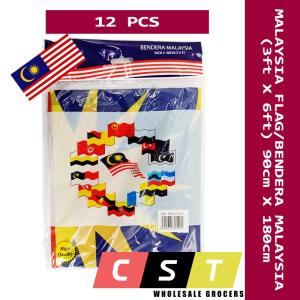 Bendera Malaysia Flag 3X6 (90cm X 180cm) X 12 Units