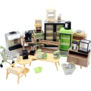Kitchen Cabinet Cupboard Miniature Living Room Furniture Model Doll Houses Kitchen Accessory Realistic Playset 1:12