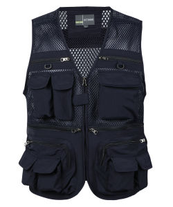 LOOGU Outdoor Work Safari Vest Waistcoat Lightweight Comforatble Traveling Photography Vest Multi Pockets Waistcoat Climbing Photography Fishing Vest