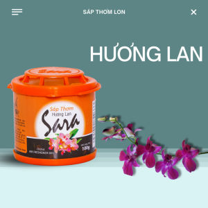 Sáp Thơm Phòng Khử Mùi Ngủ Sara Lon 100g Khử Mùi Làm Thơm Phòng Xe Ô Tô Tủ Quần Áo Nhà Vệ Sinh Toilet...