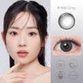 【New Arrivlas 14.2mm】Magister Contact Lens Graded(0.00~-6.00) Nils Brown Natural Pupil Dilation 1Pair(2Pcs) Graded Coloured Contact Lenses+Free Lens Case. 