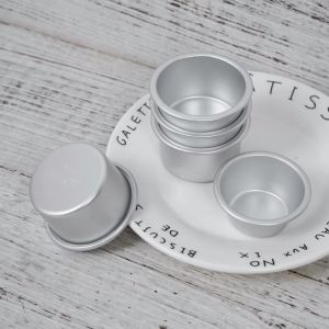 12Pcs Cetakan Kue Pie Polos / Loyang kue Pie Hokkaido / Tart Biscoff Egg Tart / Cetakan Pai Sus Bulat/cetakan kue korea ORAMI KEKINIAN+bonus penekan tartlest nya