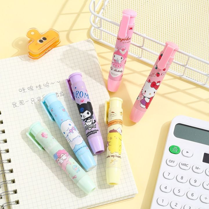 New Sanrio Eraser Kawaii Mymelody Kuromi Cinnamoroll Student Cartoon 