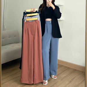 Loose Pants 332 PREMIUM Trousers Wanita Highwaist - Celana Anti Kusut Bahan Melar - Celana Kulot Wanita - Celana Kantor Formal / Casual