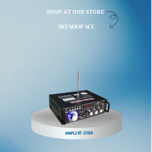 Amplifier Stereo BT-298A 600W dengan Bluetooth Karaoke dan Radio FM untuk Home Theater